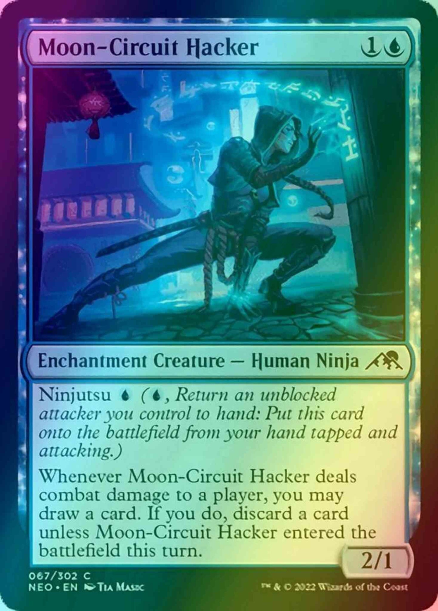 Moon-Circuit Hacker [67] [Kamigawa: Neon Dynasty] [Foil]