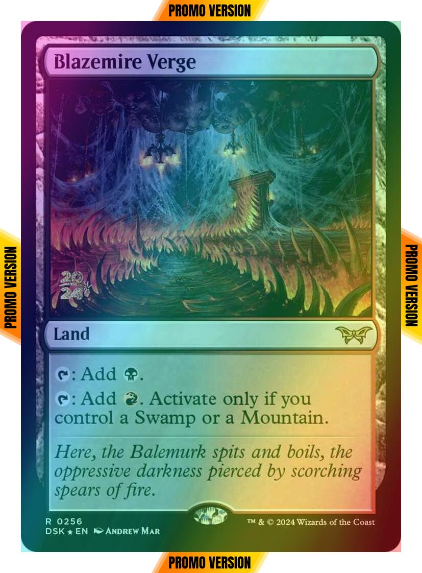 Blazemire Verge [256s] [Prerelease] [Duskmourn: House of Horror: Promos] [Foil]