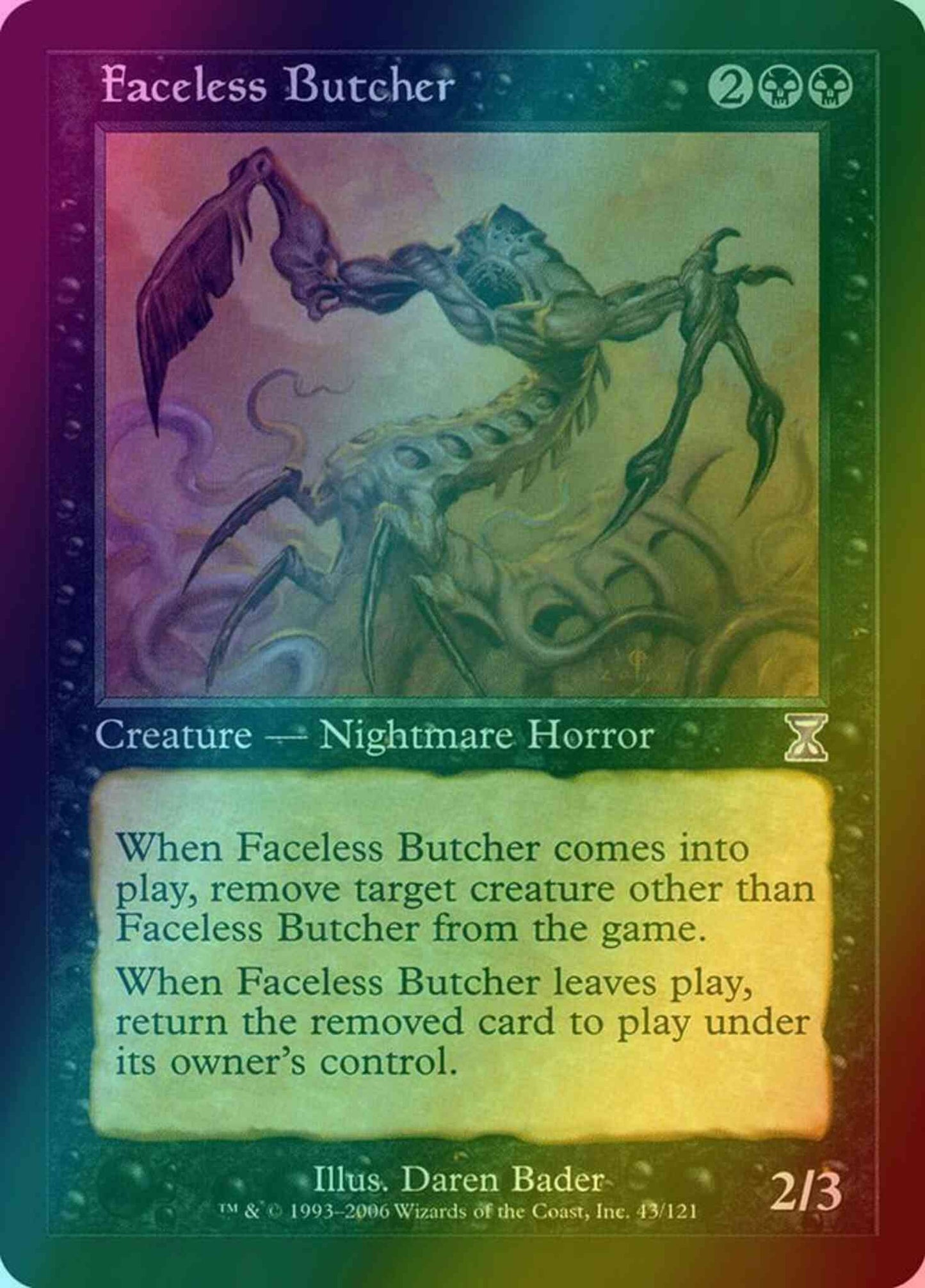 Faceless Butcher [43] [Time Spiral Timeshifted] [Foil]