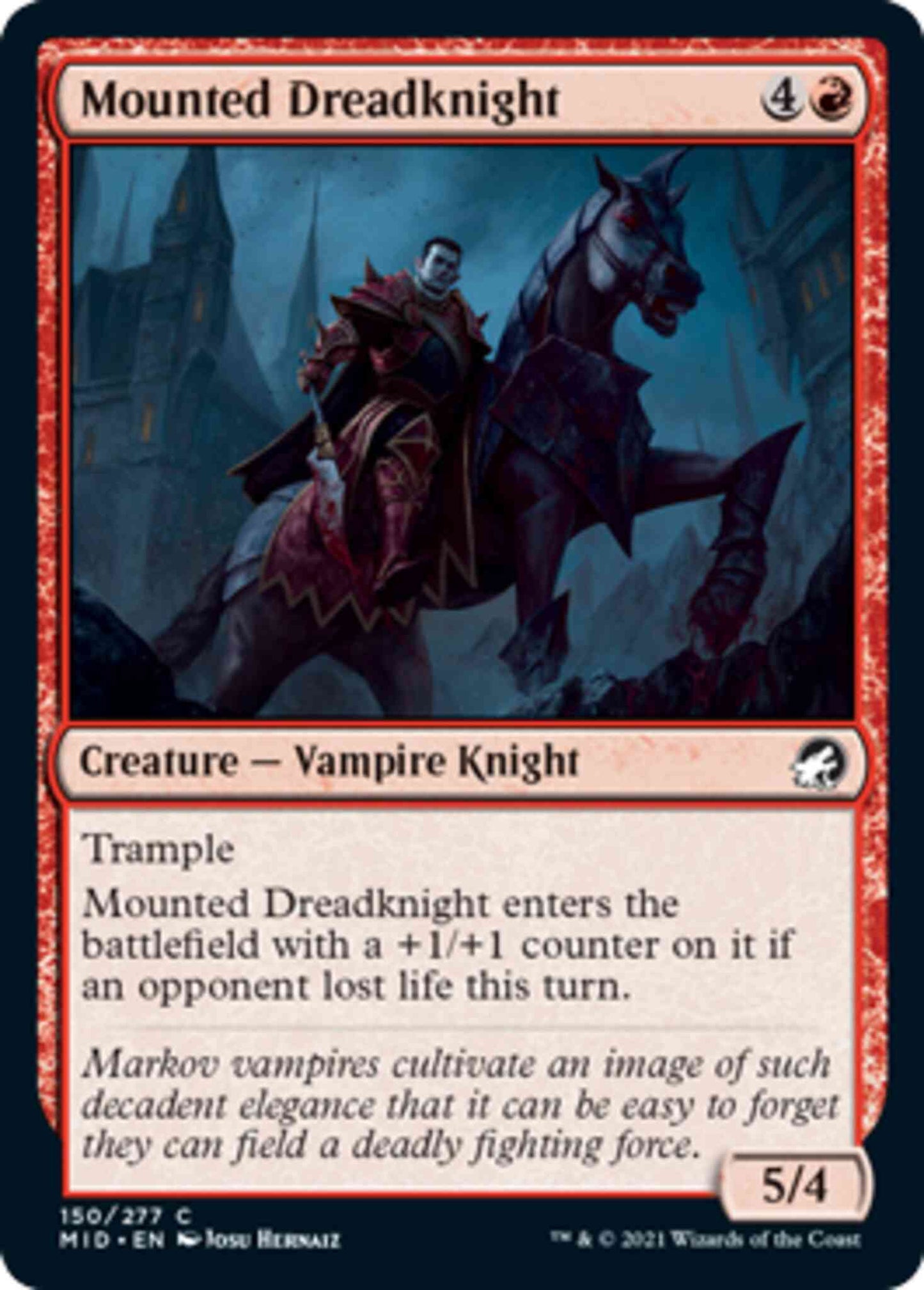 Mounted Dreadknight [150] [Innistrad: Midnight Hunt] [Non-Foil]
