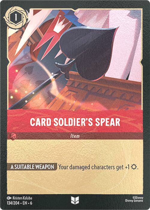 Card Soldier's Spear - 134/204 [Azurite Sea] [Cold Foil]