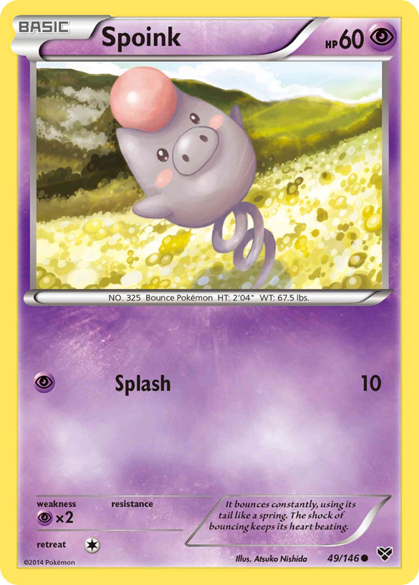 Spoink - 49/146 - Common [xy1-49] [Reverse Holo]
