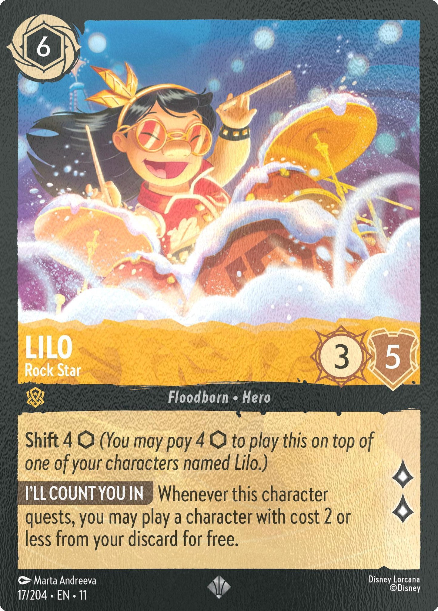 Lilo - Rock Star - 17/204 [Winterspell] [Cold Foil]