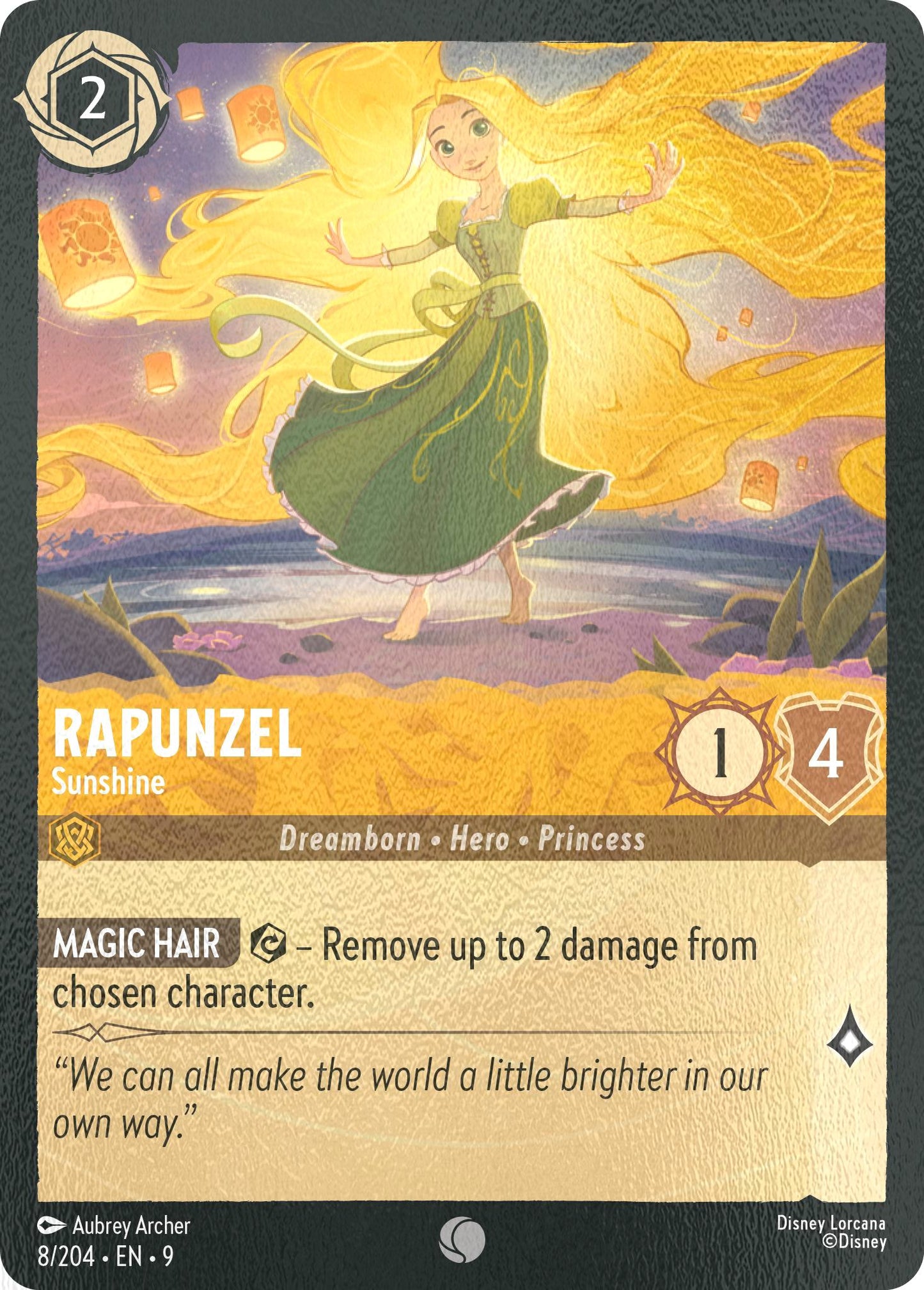 Rapunzel - Sunshine - 8/204 [Fabled] [Cold Foil]