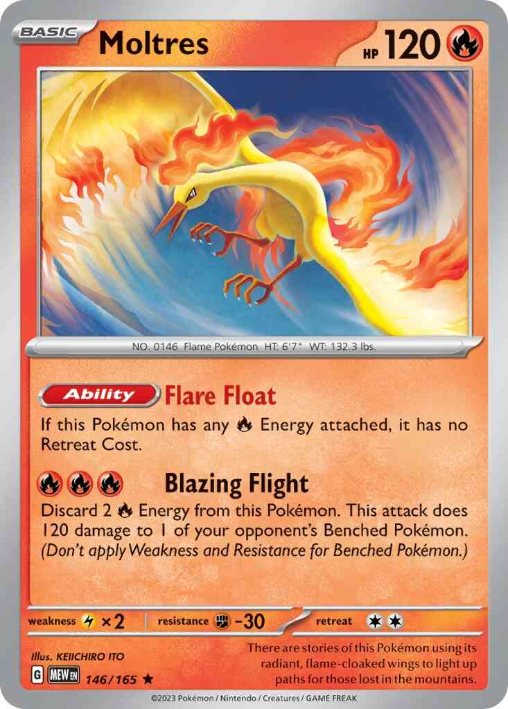 Moltres - 146/165 - Rare [sv035-146] [Holo]