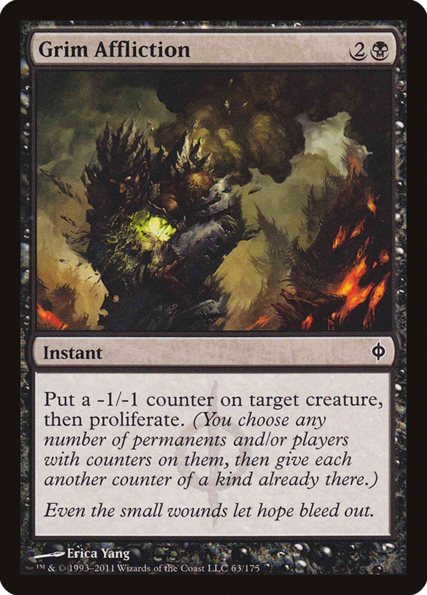 Grim Affliction [63] [New Phyrexia] [Non-Foil]