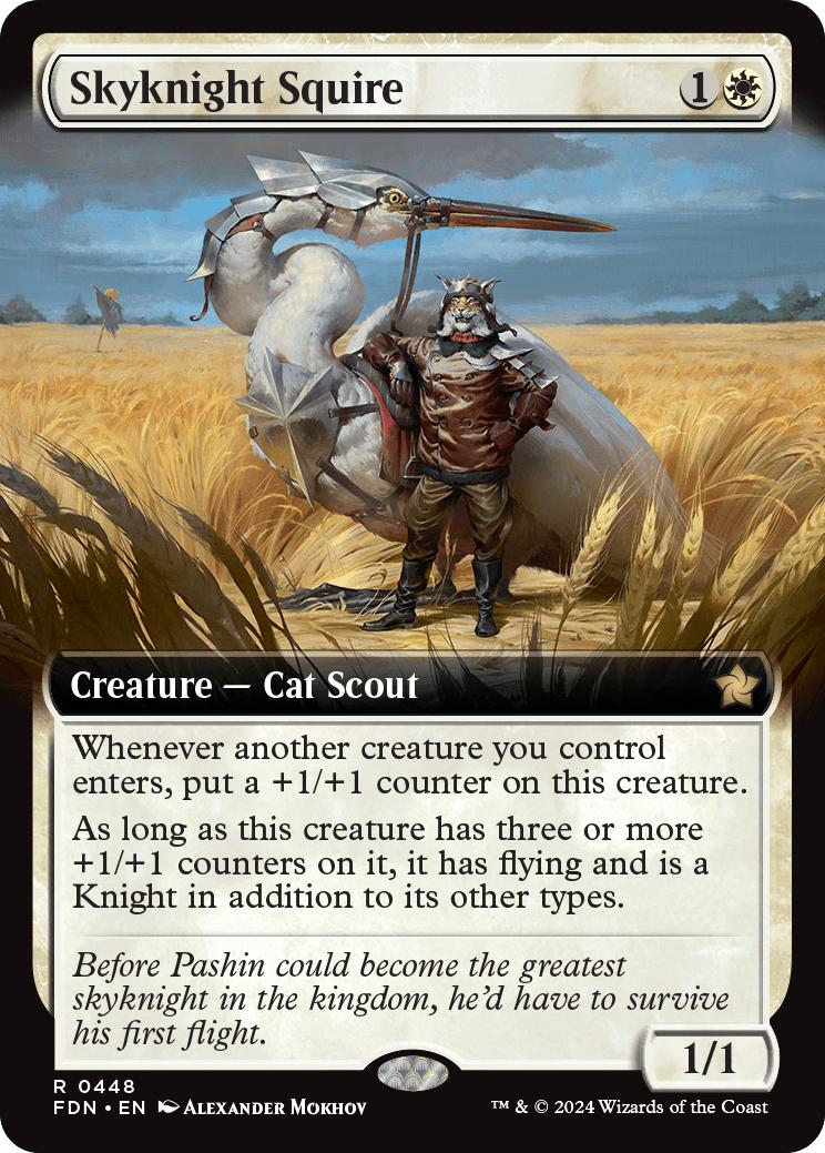 Skyknight Squire [448] [Extended Art] [Foundations] [Non-Foil]