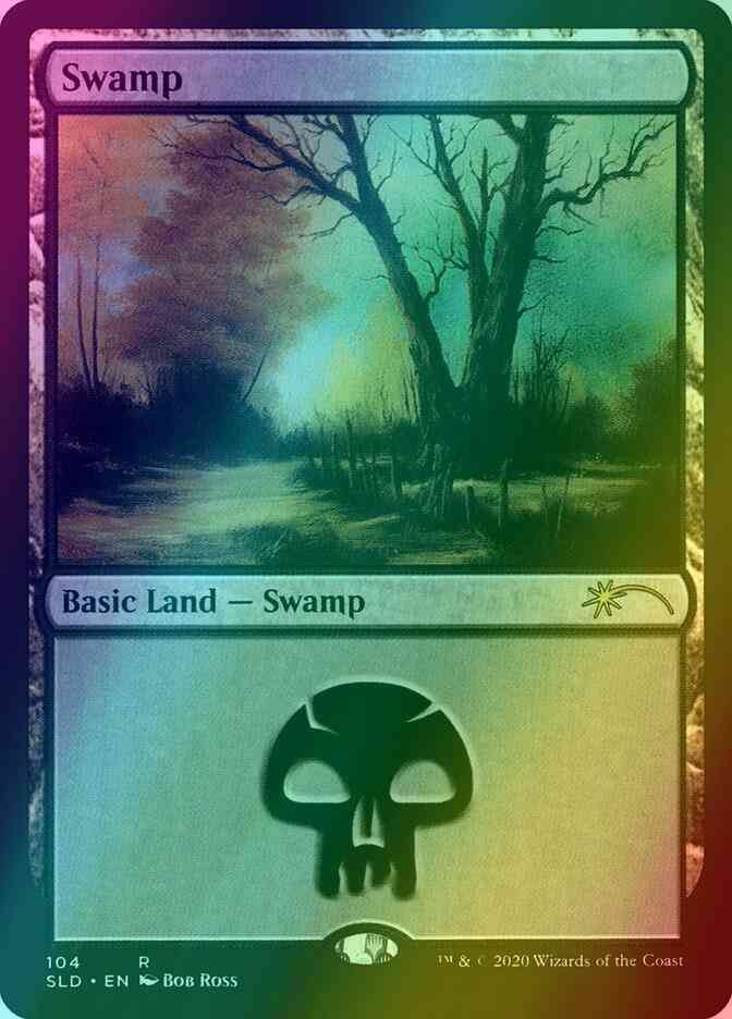 Swamp [0104] [Bob Ross] [Secret Lair Drop] [Foil]
