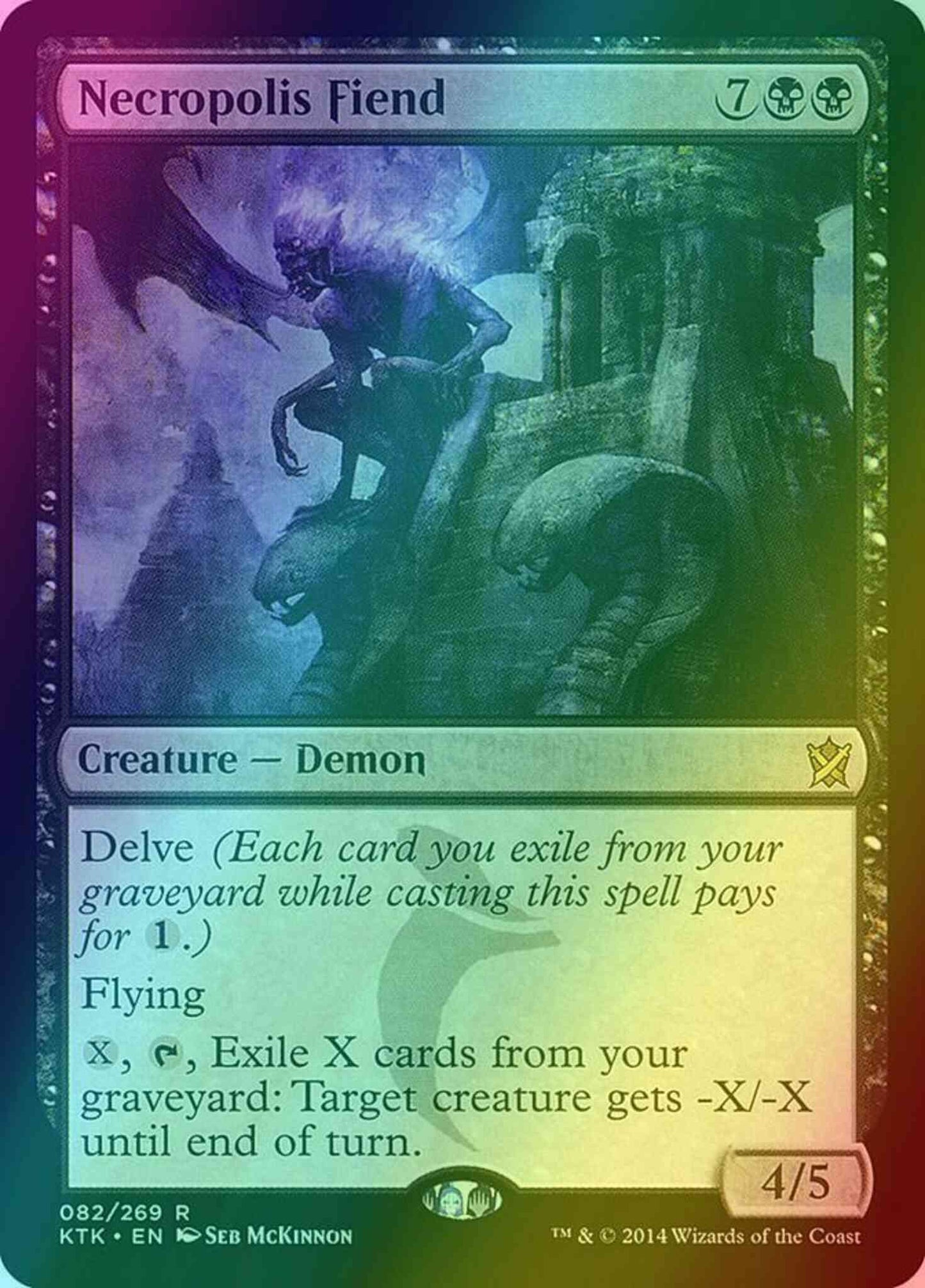 Necropolis Fiend [82] [Khans Of Tarkir] [Foil]