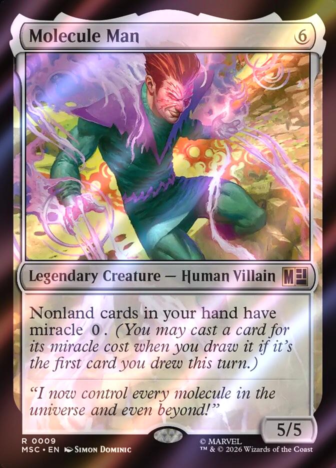 Molecule Man [9] [Marvel Super Heroes: Commander] [Surge Foil]