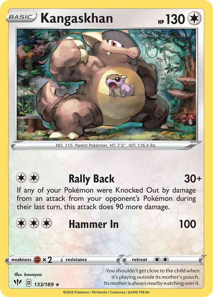 Kangaskhan - 133/189 - Rare Holo [swsh3-133] [Holo]