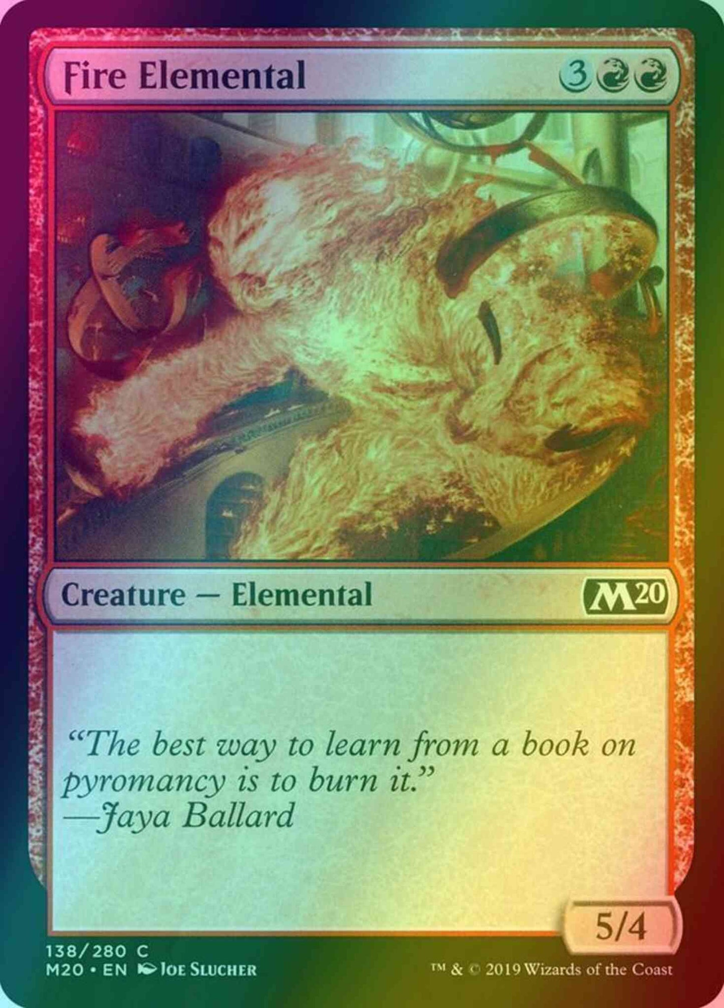 Fire Elemental [138] [Core Set 2020] [Foil]