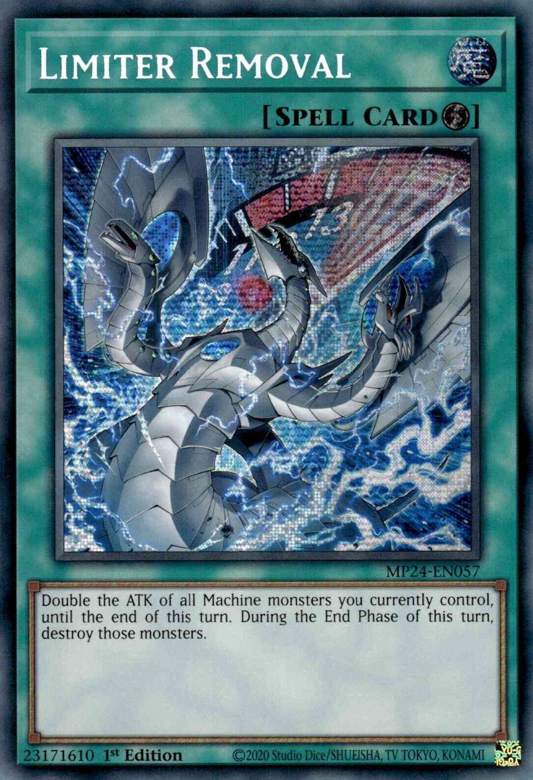 Limiter Removal - Alternate Art - MP24-EN057 - Prismatic Secret Rare - 1st Edition