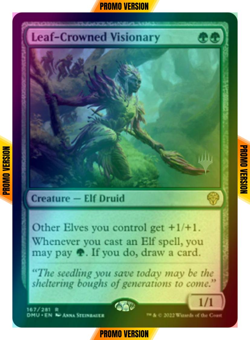 Leaf-Crowned Visionary [167p] [Promo Pack] [Dominaria United: Promos] [Foil]