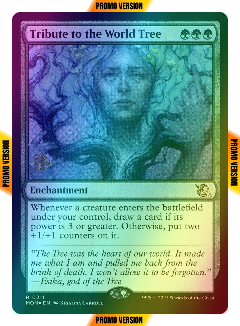 Tribute to the World Tree [211s] [Prerelease] [March of the Machine: Promos] [Foil]