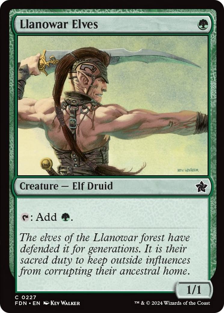 Llanowar Elves [227] [Foundations] [Foil]