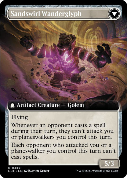 Unstable Glyphbridge // Sandswirl Wanderglyph [358] [Extended Art] [The Lost Caverns of Ixalan] [Non-Foil]