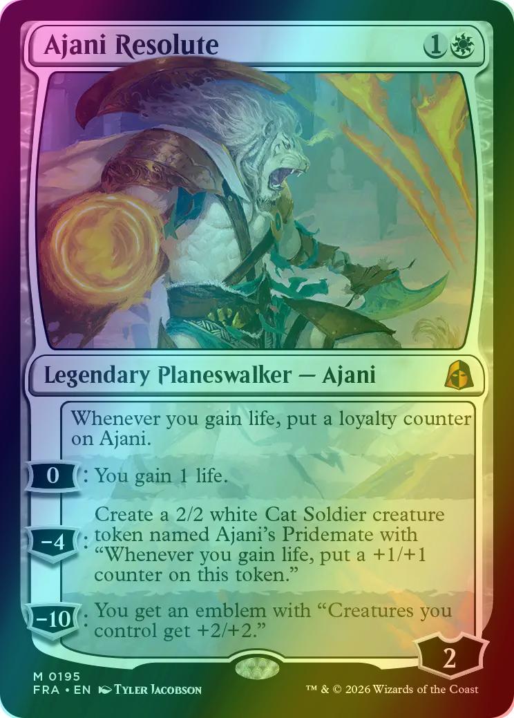 Ajani Resolute [195] [Echoed Pairs] [Reality Fracture] [Foil]