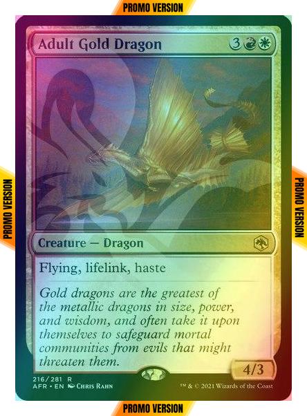 Adult Gold Dragon [216x] [Ampersand] [Adventures in the Forgotten Realms Promos] [Foil]