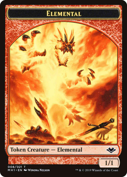 Construct Token (17) // Elemental Token (08) [Modern Horizons Tokens] [Non-Foil]