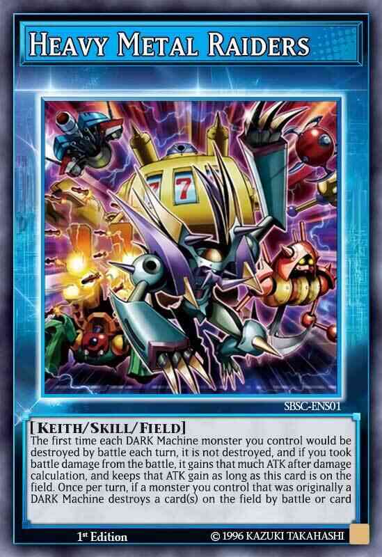 Heavy Metal Raiders (Skill Card) - SBSC-ENS01 - Ultra Rare - 1st Edition