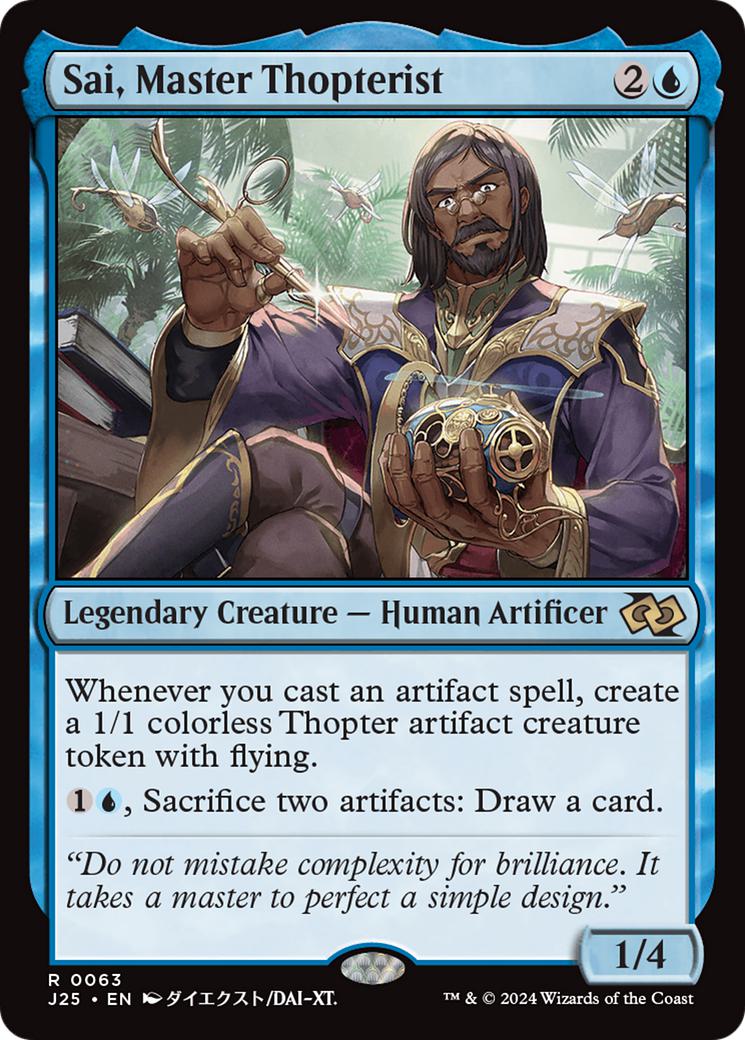 Sai, Master Thopterist [63] [Anime] [Foundations: Jumpstart] [Non-Foil]