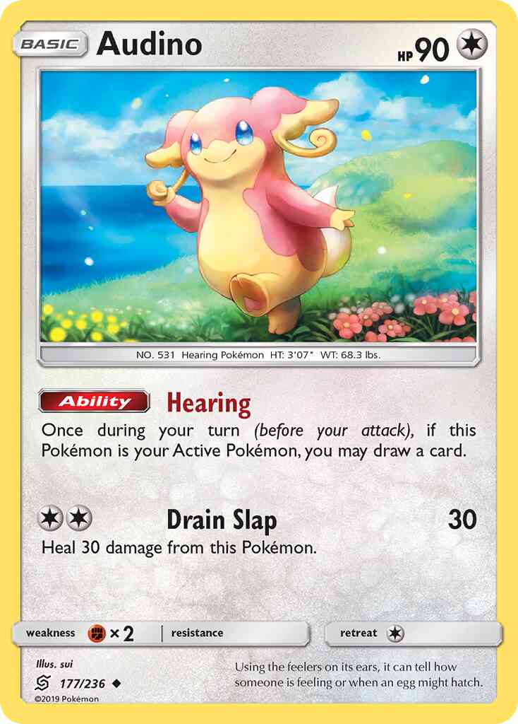 Audino - 177/236 - Uncommon [sm11-177] [Reverse Holo]