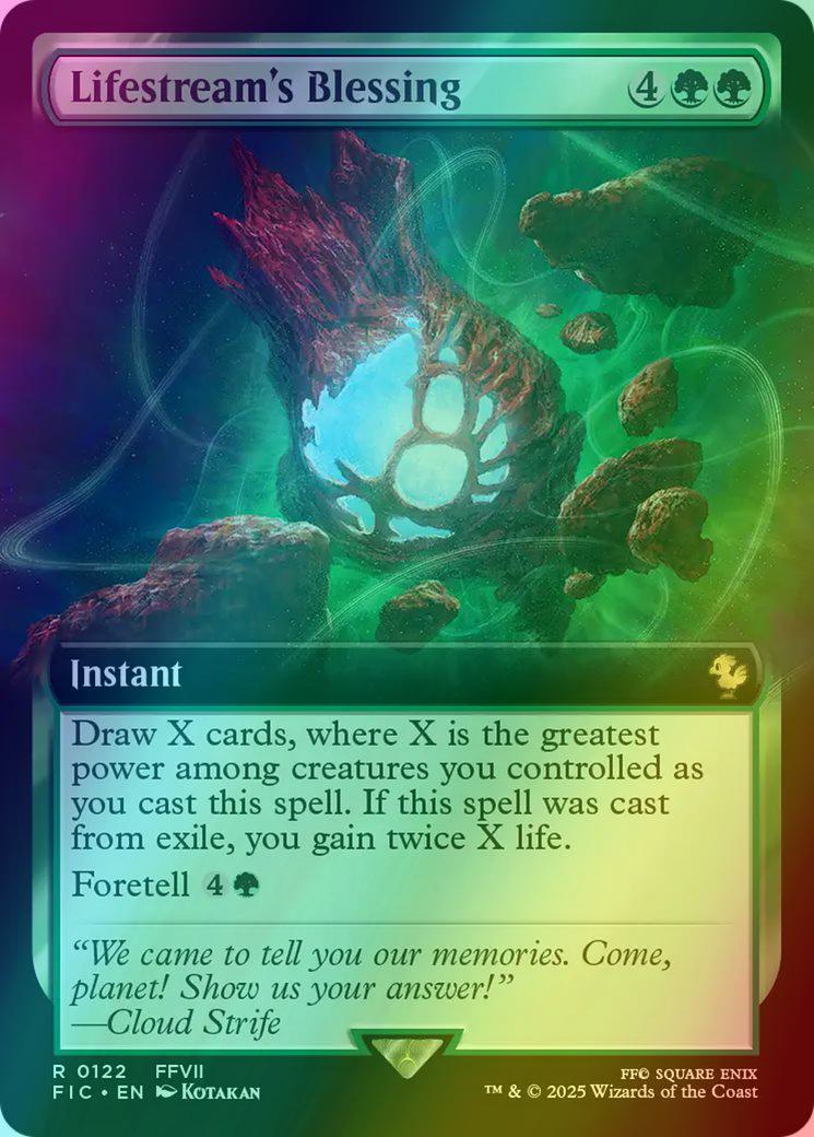 Lifestream's Blessing [122] [Extended Art] [FINAL FANTASY: Commander] [Foil]
