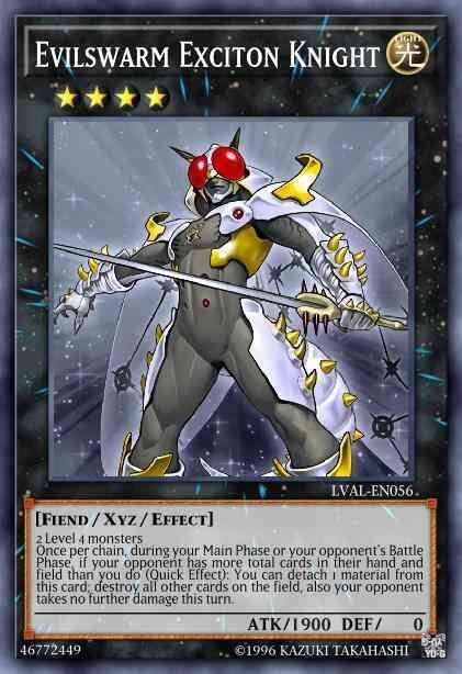 Evilswarm Exciton Knight - LVAL-EN056 - Secret Rare - 1st Edition