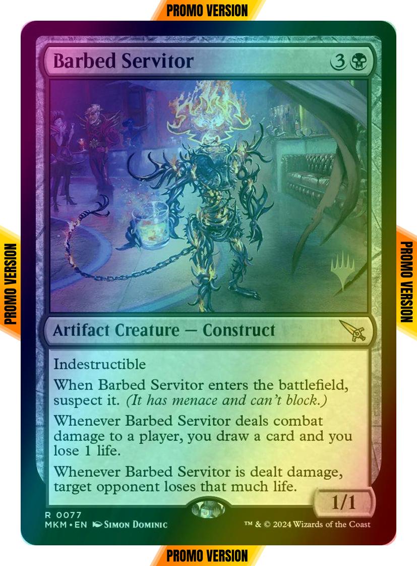 Barbed Servitor [77p] [Promo Pack] [Murders at Karlov Manor: Promos] [Foil]