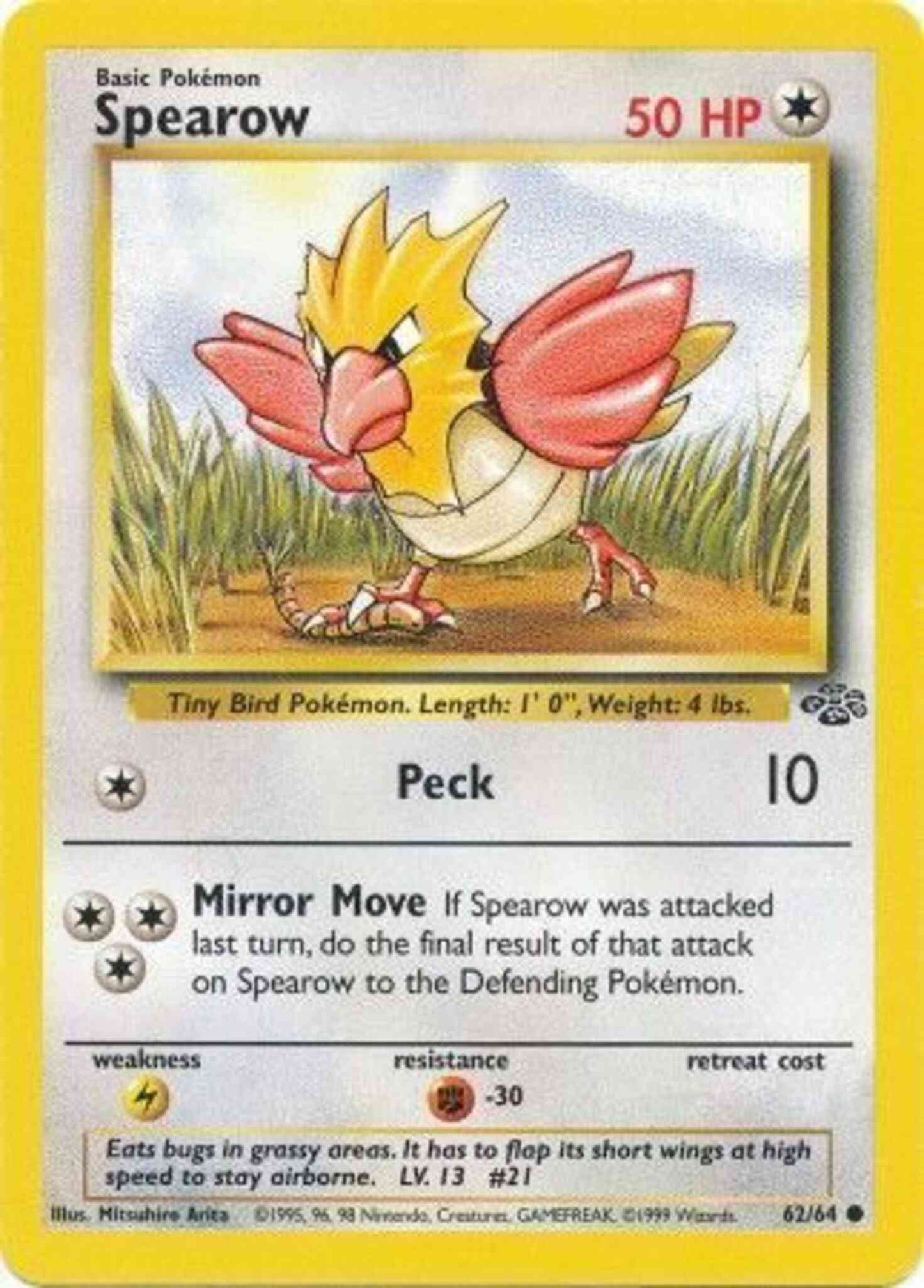 Spearow - 62/64 - Common - Unlimited [base2U-62] [Non-Holo]