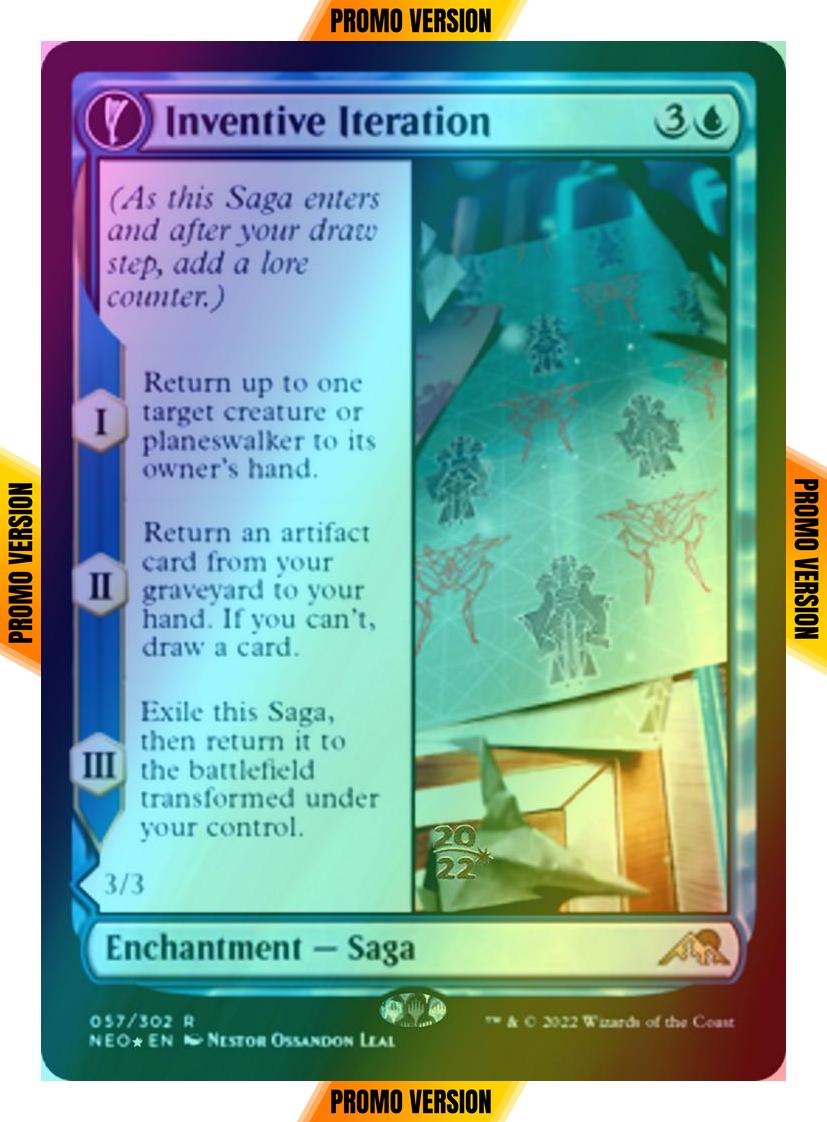 Inventive Iteration // Living Breakthrough [Prerelease] [57s] [Kamigawa: Neon Dynasty: Promos] [Foil]