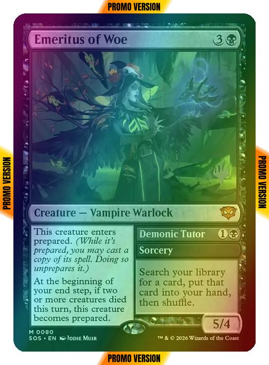 Emeritus of Woe [80p] [Promo Pack] [Secrets of Strixhaven Promos] [Foil]