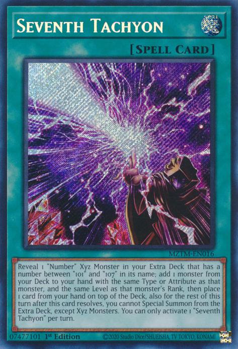 Seventh Tachyon - MZTM-EN016 - Secret Rare - 1st Edition