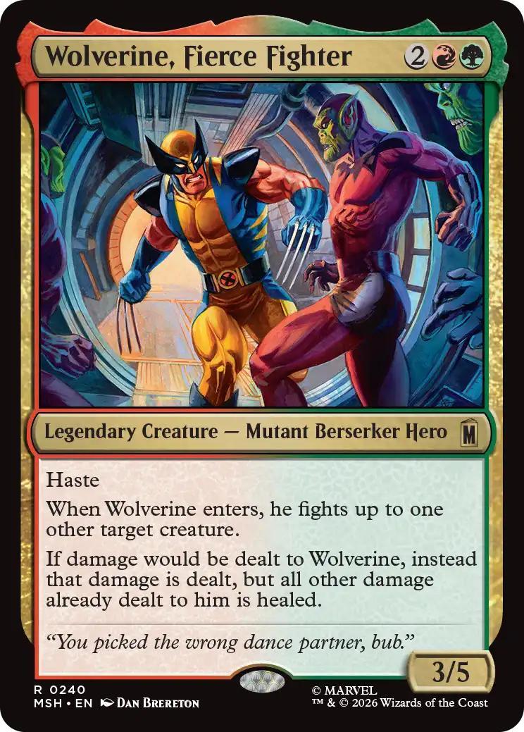 Wolverine, Fierce Fighter [240] [Marvel Super Heroes] [Non-Foil]
