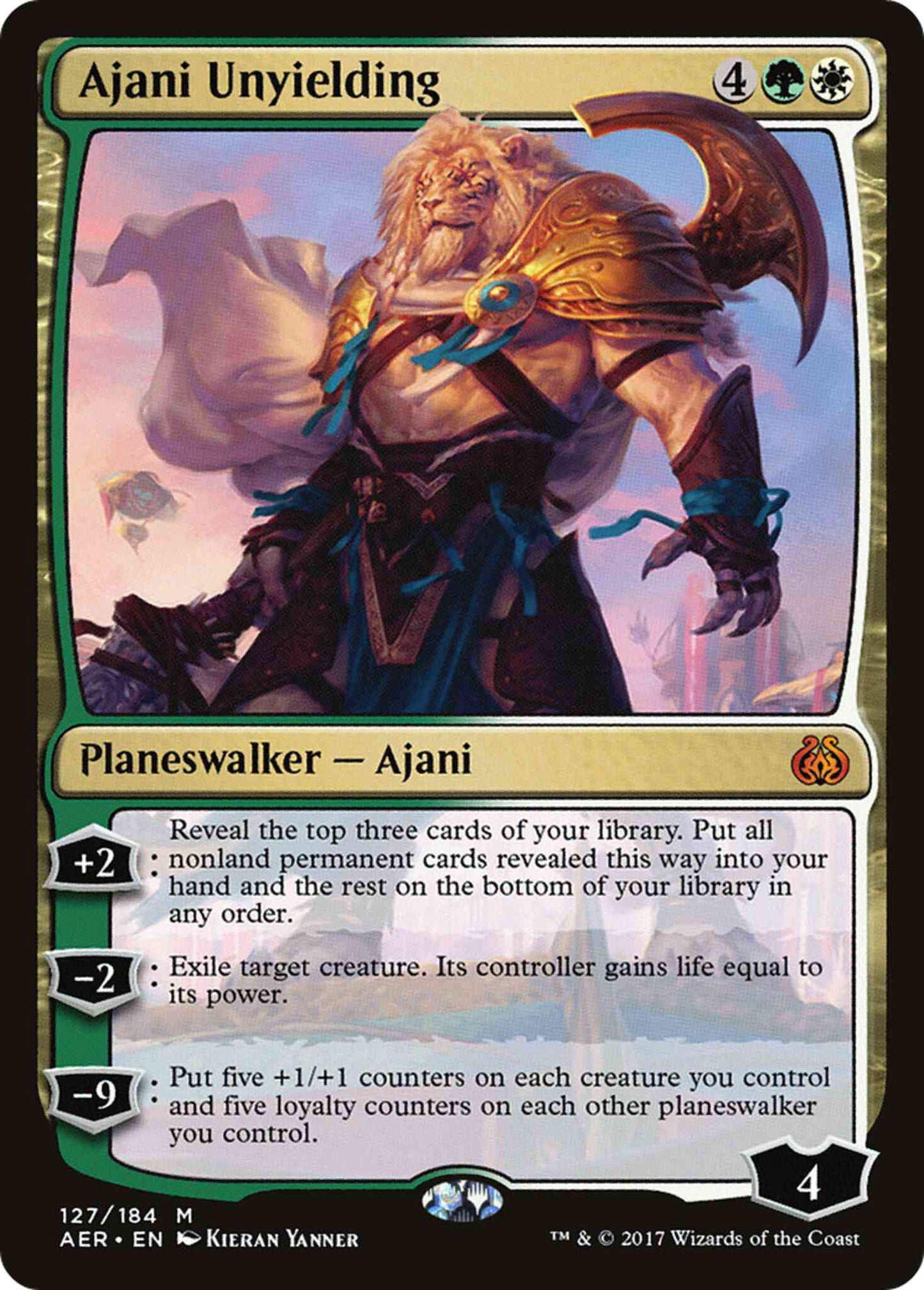 Ajani Unyielding [127] [Aether Revolt] [Non-Foil]