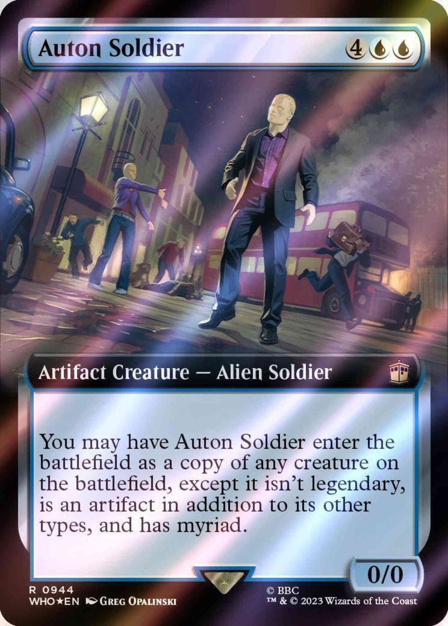 Auton Soldier [944] [Extended Art] [Universes Beyond: Doctor Who] [Surge Foil]