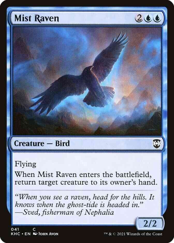 Mist Raven [41] [Kaldheim Commander] [Non-Foil]