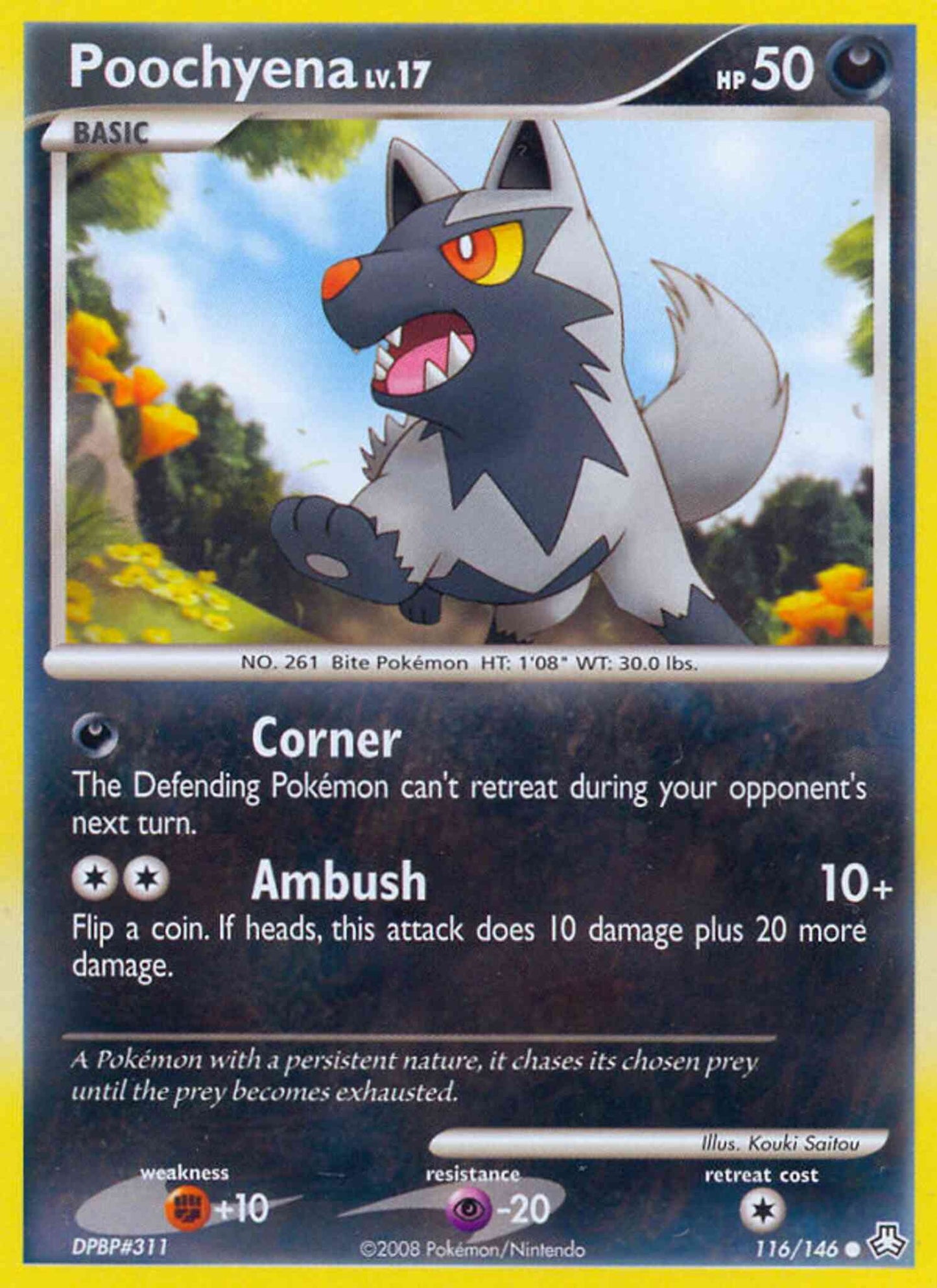 Poochyena - 116/146 - Common [dp6-116] [Reverse Holo]