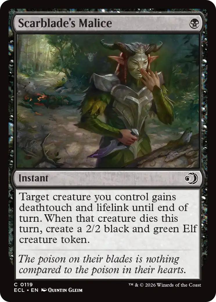 Scarblade's Malice [119] [Lorwyn Eclipsed] [Non-Foil]