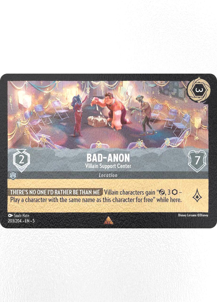 Bad-Anon - Villain Support Center - 203/204 [Shimmering Skies] [Cold Foil]