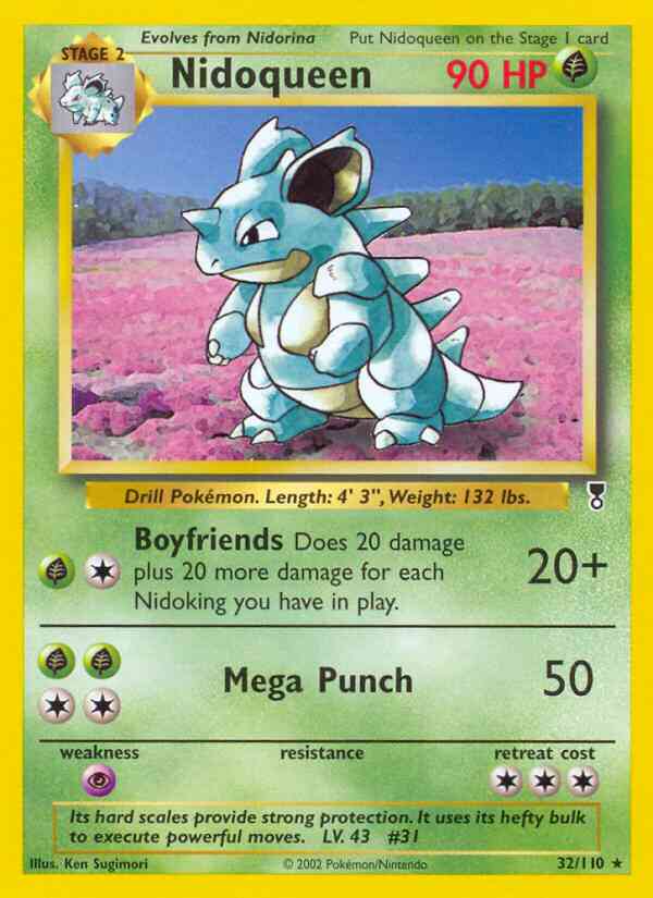 Nidoqueen - 32/110 - Rare [base6-32] [Reverse Holo]