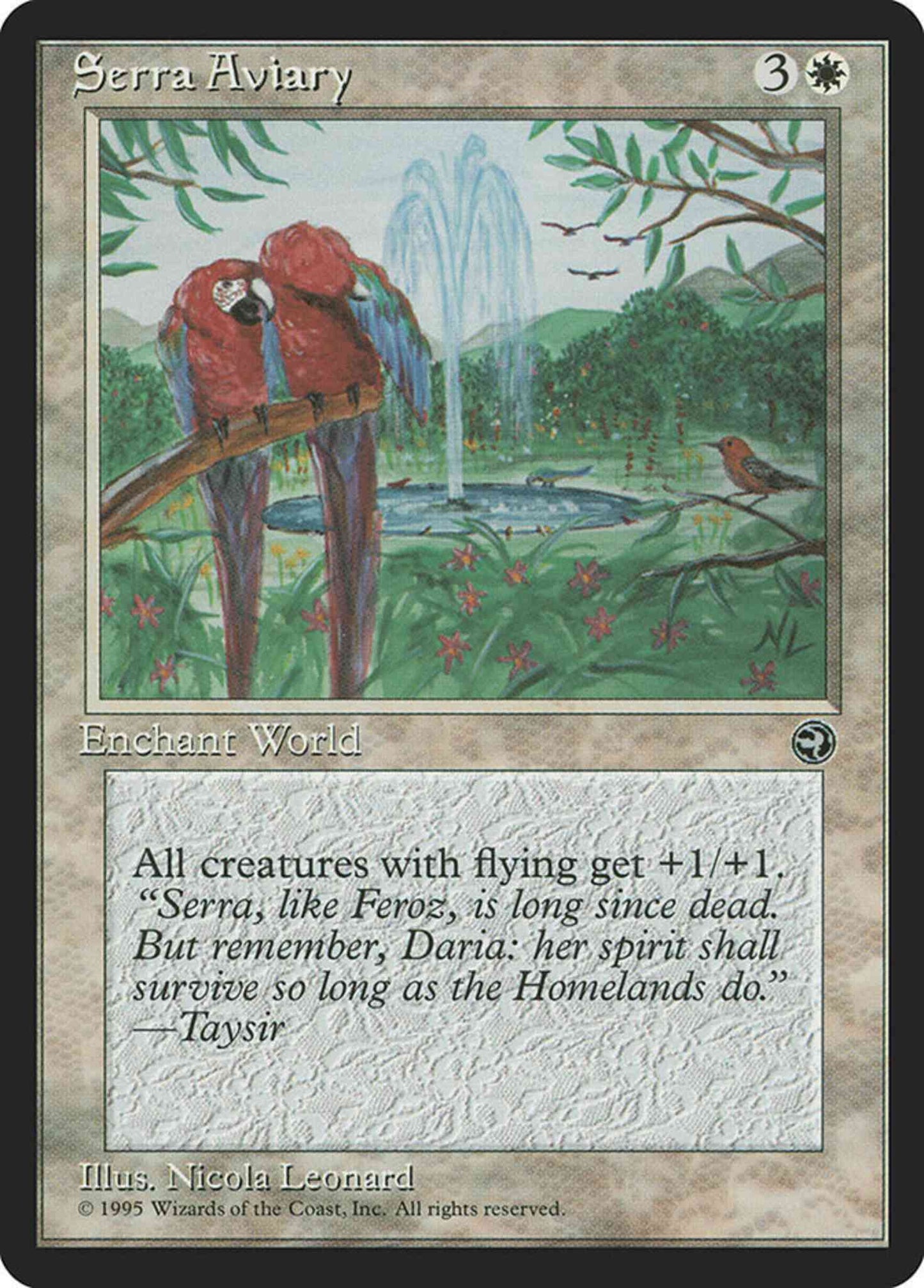 Serra Aviary [14] [Homelands] [Non-Foil]