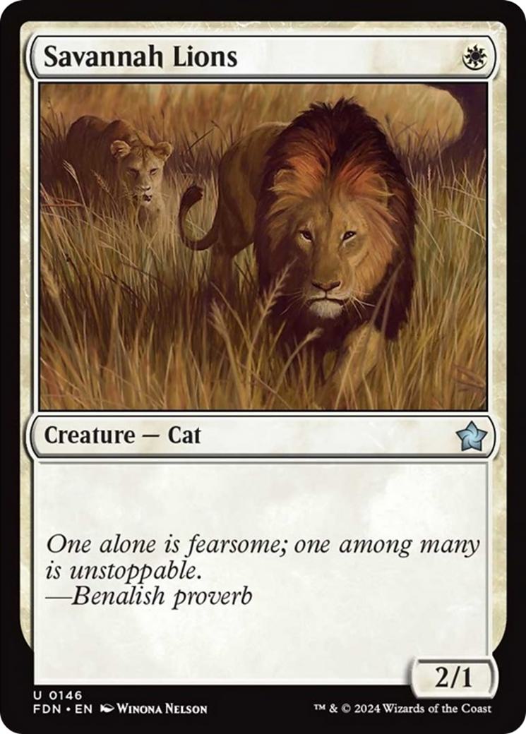 Savannah Lions [146] [Foundations] [Non-Foil]