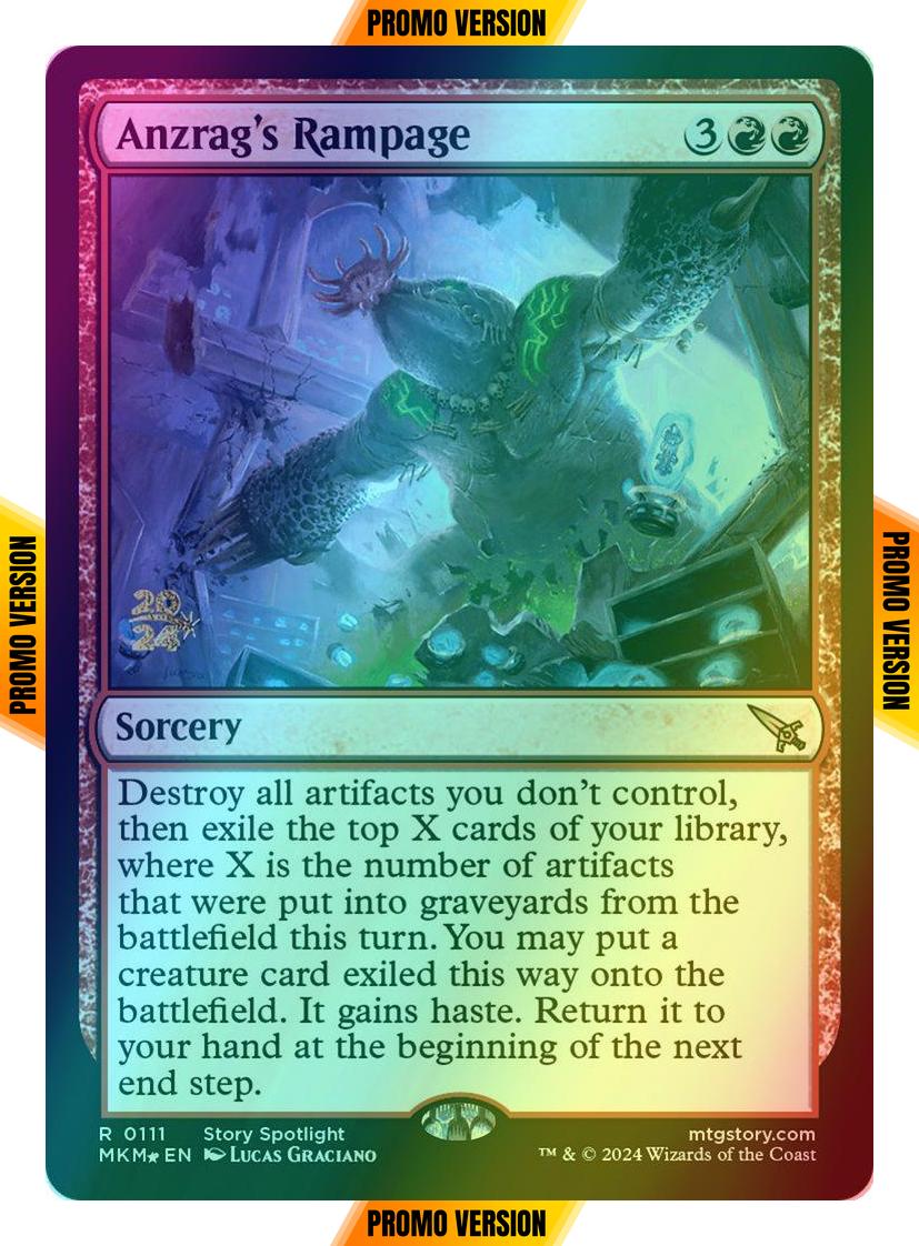 Anzrag's Rampage [111s] [Prerelease] [Murders at Karlov Manor: Promos] [Foil]