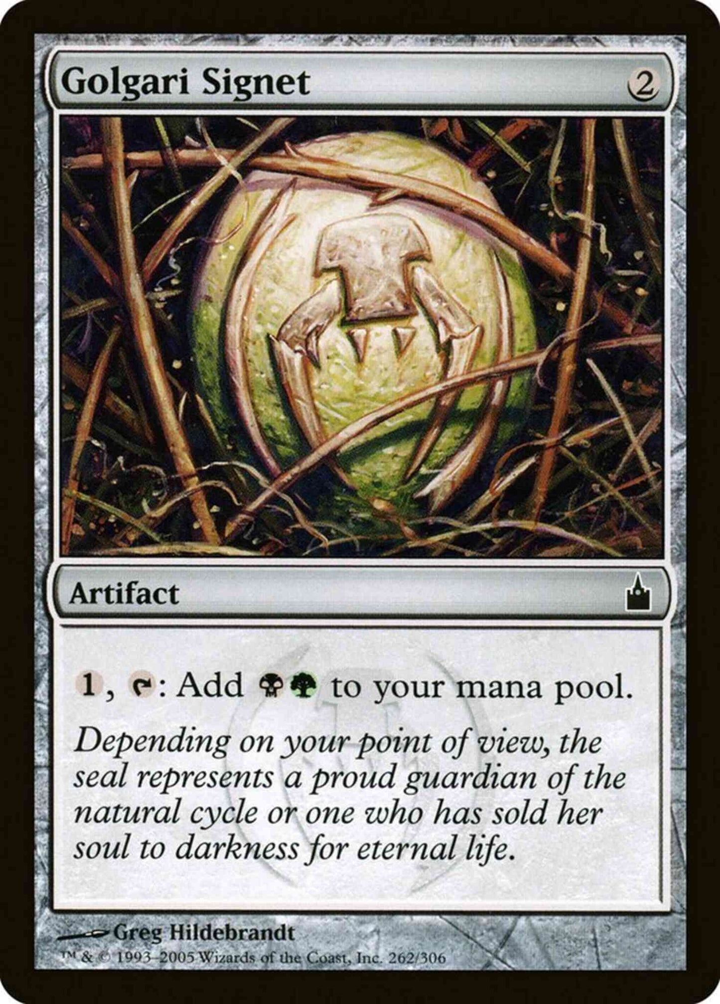 Golgari Signet [262] [Ravnica City Of Guilds] [Non-Foil]