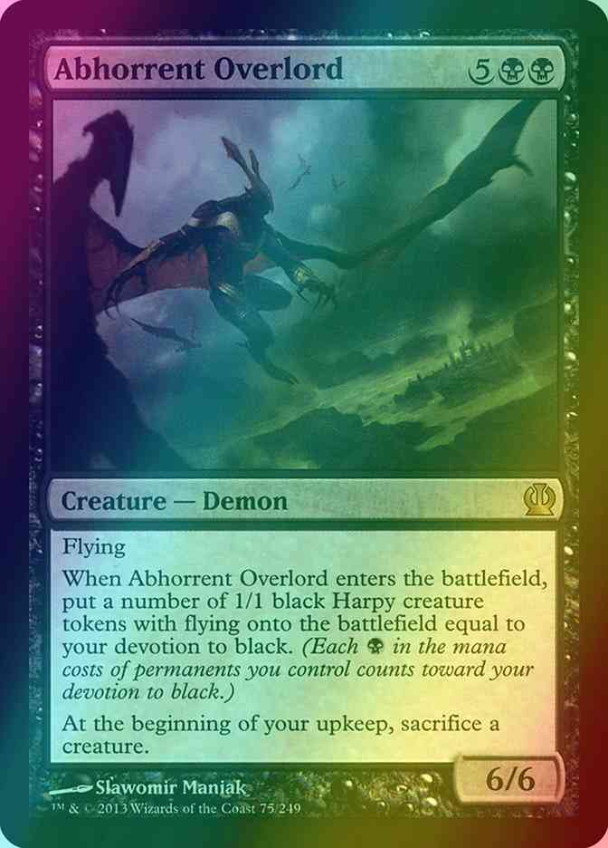 Abhorrent Overlord [75] [Theros] [Foil]