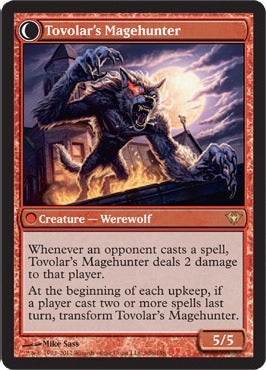 Mondronen Shaman // Tovolar's Magehunter [98] [Dark Ascension] [Foil]