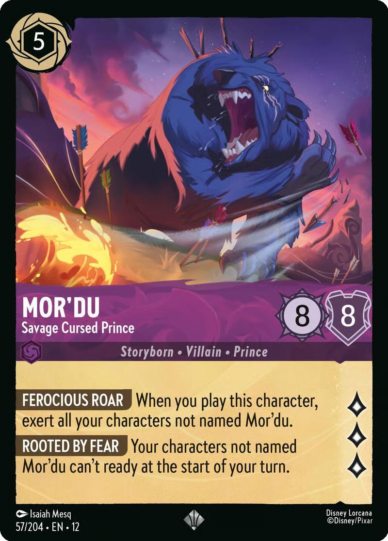 Mor'du - Savage Cursed Prince - 57/204 [Wilds Unknown] [Non-Foil]