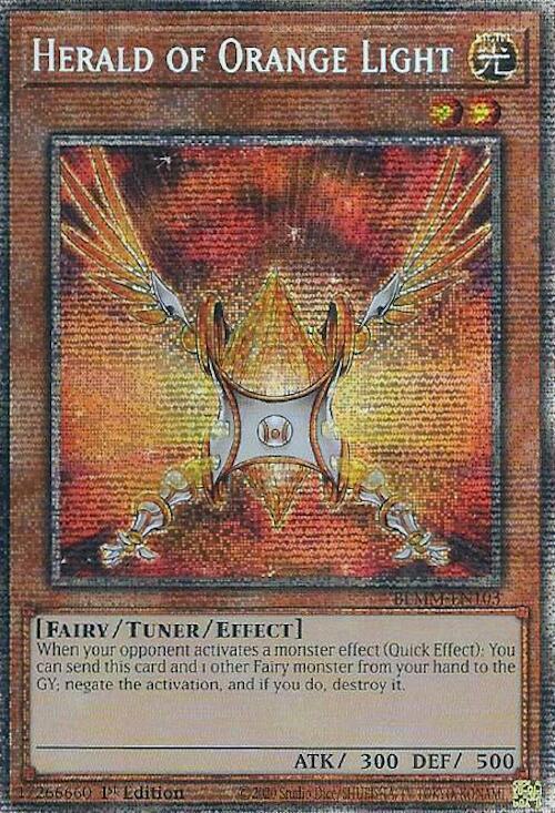 Herald of Orange Light - BLMM-EN103 - Starlight Rare - 1st Edition